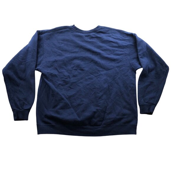 Fruit Of The Loom Mens Sweatshirt Size XL Fleece Pullover Crew Neck Casual Navy - Picture 2 of 9